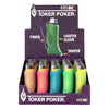 25CT DISPLAY - Toker Poker Lighter Sleeve - Glow In The Dark / Assorted Colors