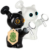 2PC SET - SeshGear Mesmorizing Kitty Glass Water Pipe - 4.75" / 14mm F / Assorted Colors