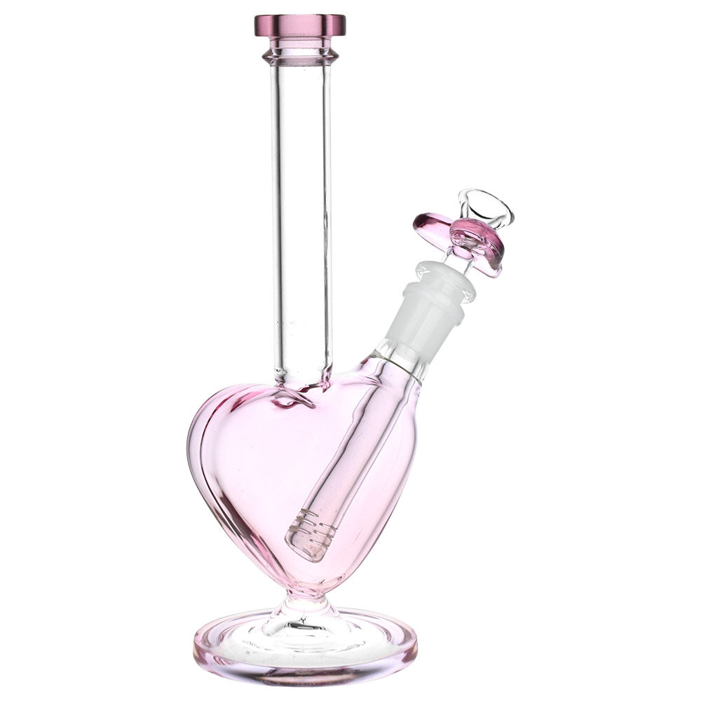 SeshGear The Heart Grows Fonder Glass Water Pipe - 9.25" / 14mm F