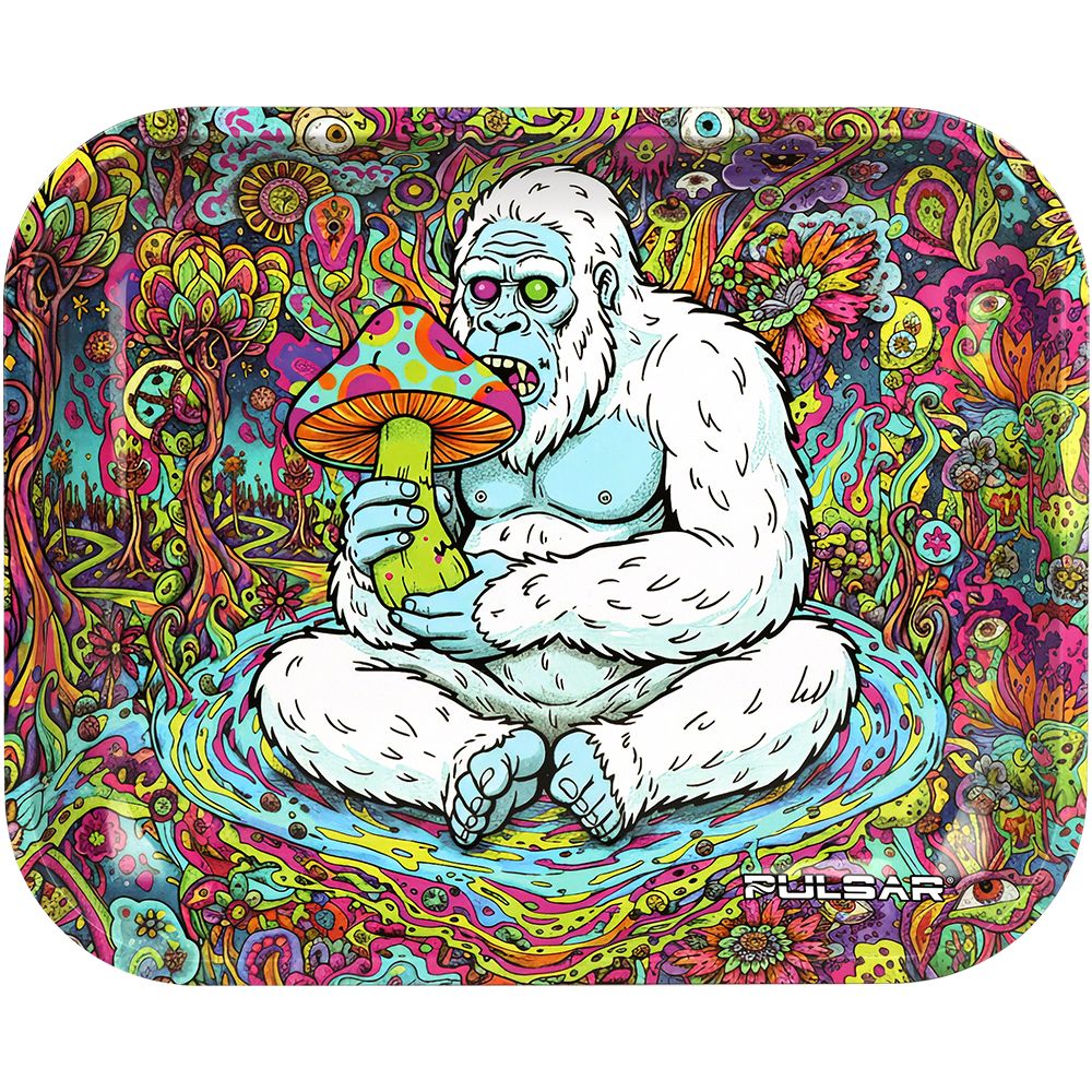Pulsar Metal Rolling Tray - Trippin' Yeti / 13"x 11"