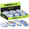 6CT DISPLAY - SeshGear Vintage Aluminum Grinder - 4pc / 2.5" / Assorted Designs