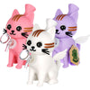 3CT BUNDLE - SeshGear Celestial Kitty Friend Silicone Water Pipe - 5.5" / 14mm F / Assorted Colors