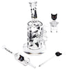 Pulsar Superstitious Kitty Glass Dab Rig Set - 8" / 14mm F