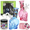 SeshGear Skulled Out Water Pipe Kit - 6" / Colors & Designs Vary
