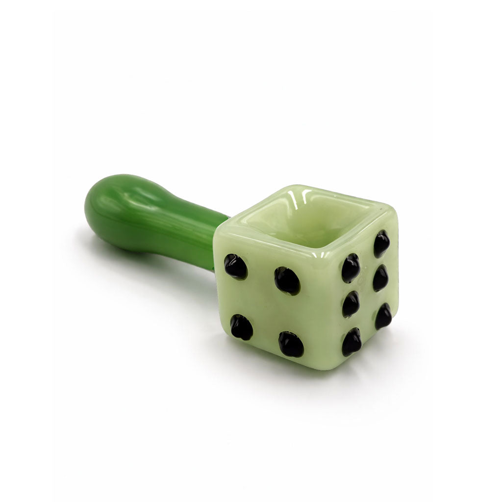 DICE DESIGN GLASS HAND PIPE