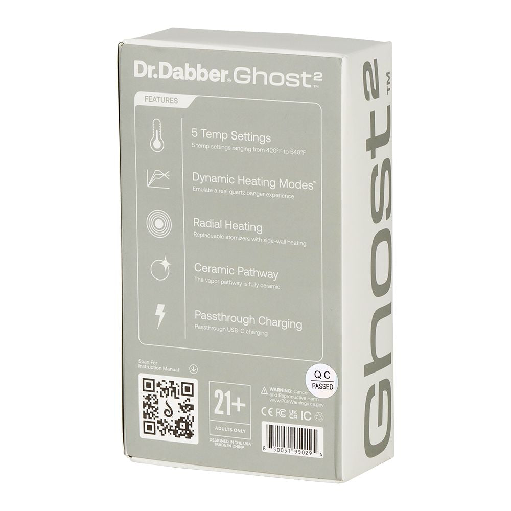 Dr. Dabber Ghost2 Concentrate Vaporizer - 1000mAh / Black