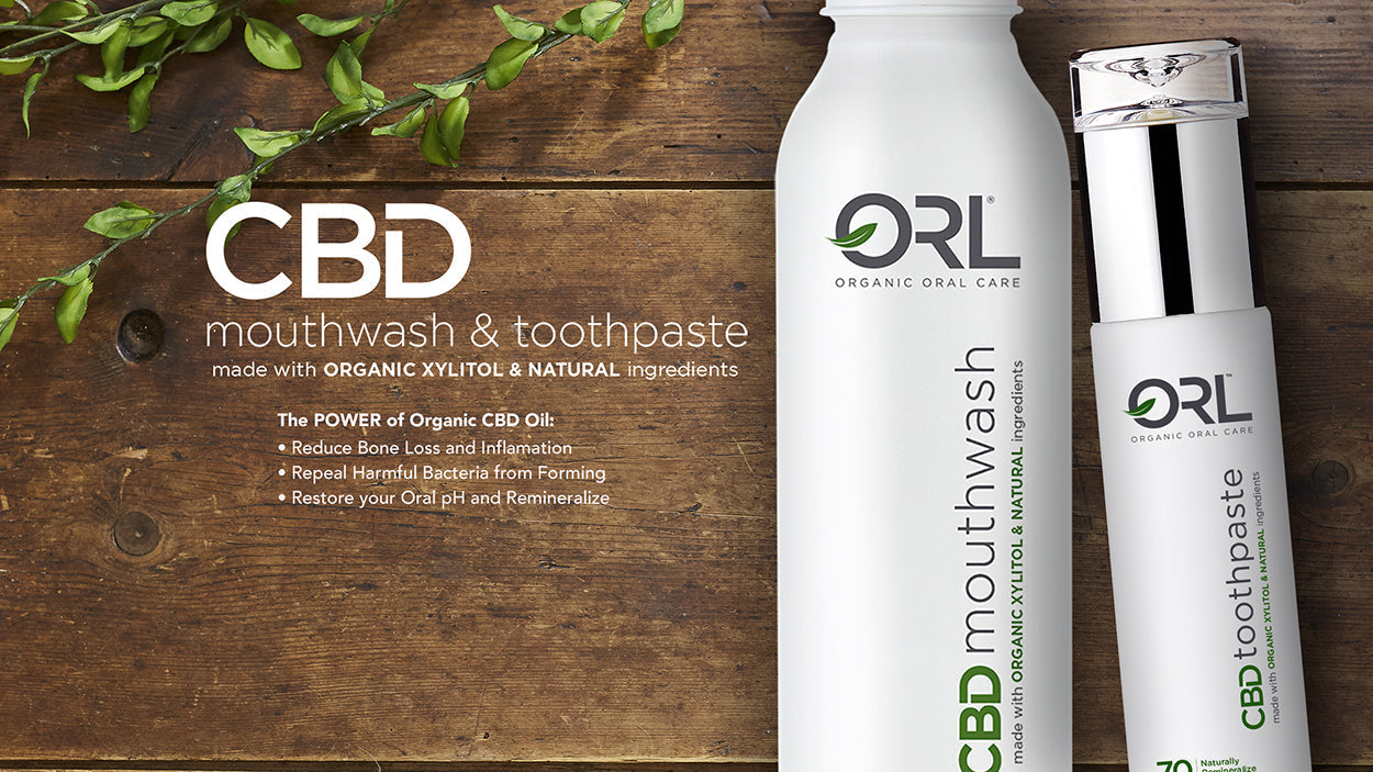 CBD Mouthwash + CBD Toothpaste Bundle - Made with Organic Xylitol & Natural Ingredients