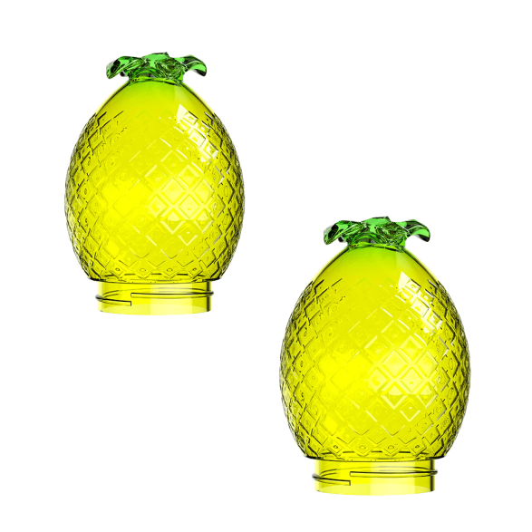 2x - Kompact Pineapple Globes