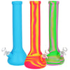 4CT BUNDLE - Silicone Beaker Water Pipe - 13.25"/ 14mm F / Assorted Colors