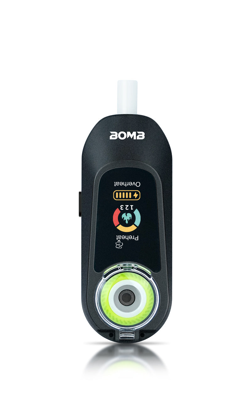 New Bomb × VapX Magic Bean Mobile Concentrate Vaporizer- Onyx Black
