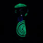 6CT BUNDLE - SeshGear Glowing Squiggles Glass Spoon Pipe - 4" / Assorted Colors