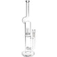 Pulsar Kink Neck Double Chamber Chugger Glass Water Pipe - 17.25" / 14mm F