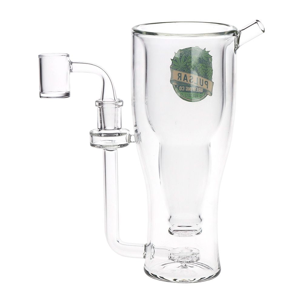 Pulsar Brewing Co Smokeable Beer Mug Glass Dab Rig - 8.5" / 14mm F / 330ml