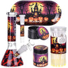 Pulsar Halloween House Beaker Glass Water Pipe Smokers Kit - 8" / 14mm F
