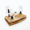The Zenco Drinking Glass Vaporizer Organizing Tray For Duo or Flow and Cleaning Station with ISO Pump and Swab Jar