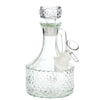 SeshGear Textured Vintage Glass Water Pipe - 6.5" / 14mm F / Clear