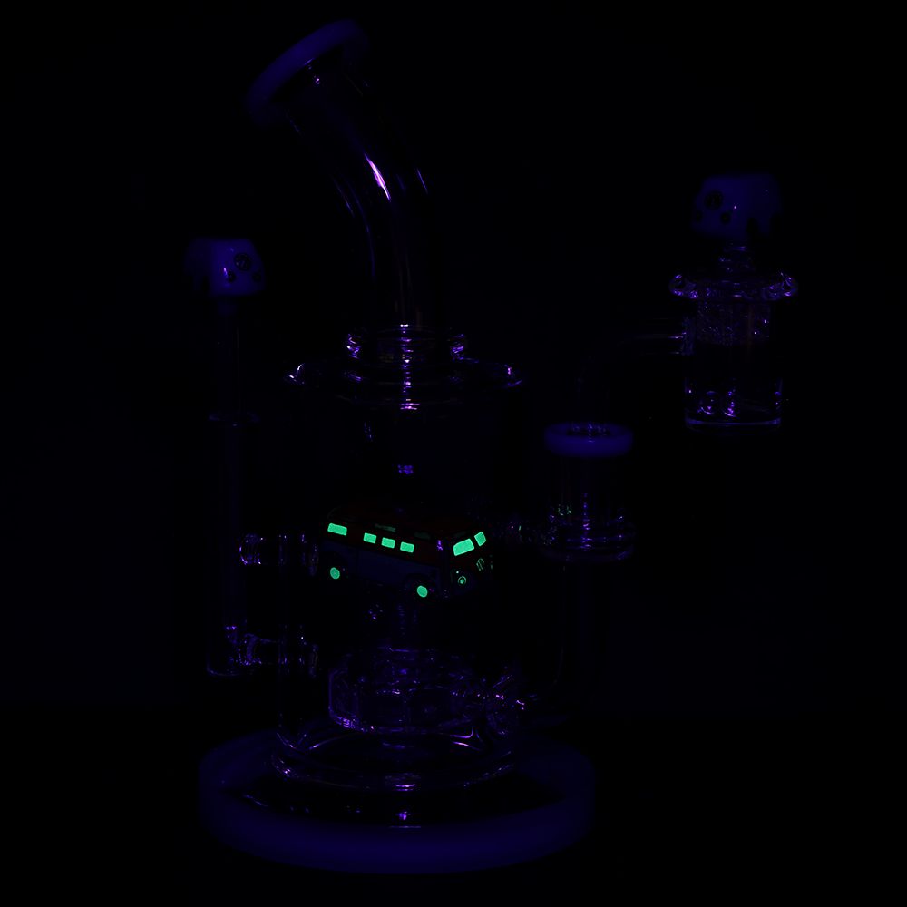 Pulsar Glow VW Bus Glass Dab Rig Set - 8.5" / 14mm F