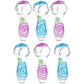 6CT BUNDLE - SeshGear Glowing Squiggles Glass Spoon Pipe - 4" / Assorted Colors