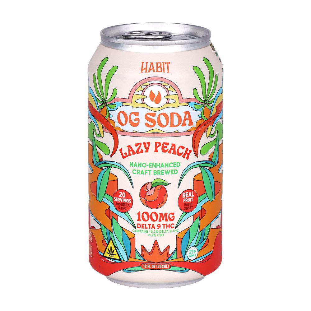 Habit D9 THC OG Soda | 12oz | 100mg | 6ct Pack