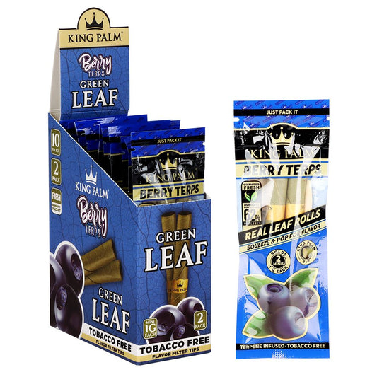King Palm Hand-Rolled Leaf Wraps | Mini | 2pc | 10pk Display