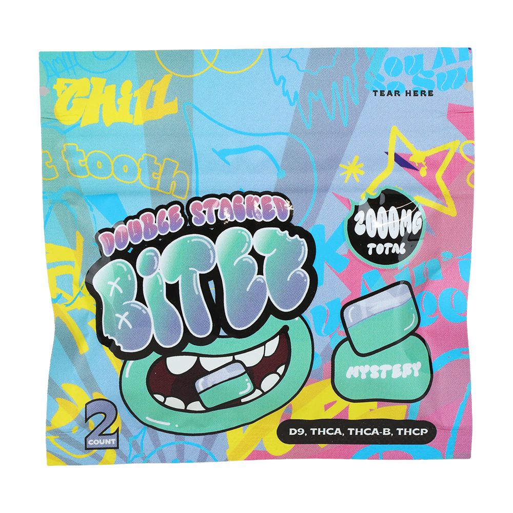 Double Stacked THC Bitez | 2000mg | 2pc | 60pk Display