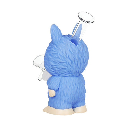 4CT BUNDLE - Funny Animals Glass & Vinyl Water Pipe - 6" / 14mm F / Assorted Colors