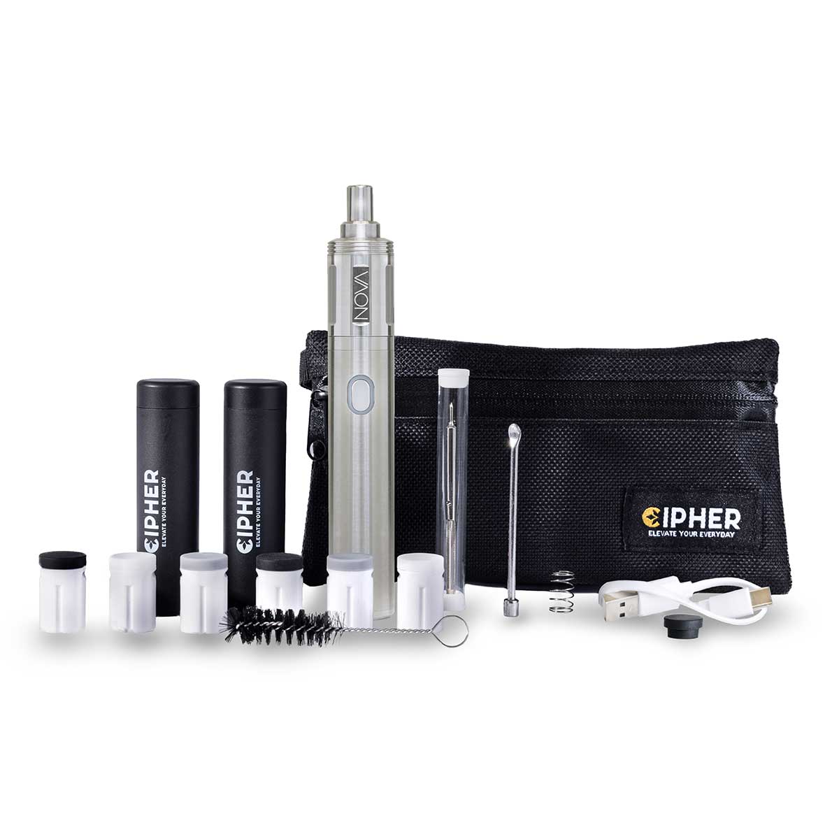 Cipher NOVA Electric Pipe | Stainless Steel - V2