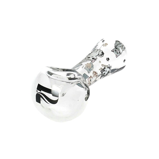 Pulsar Cute Kitties Glass Spoon Pipe - 4.5" 3ct