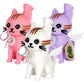 3CT BUNDLE - SeshGear Celestial Kitty Friend Silicone Water Pipe - 5.5" / 14mm F / Assorted Colors