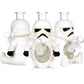 3CT BUNDLE - Smoke Trooper Glass & Vinyl Water Pipe - 7" / 14mm F