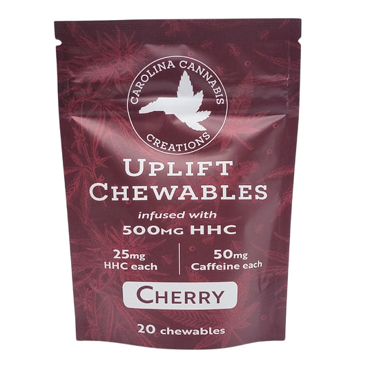 Uplift Chewables | HHC+Caffeine | Cherry 20ct bag