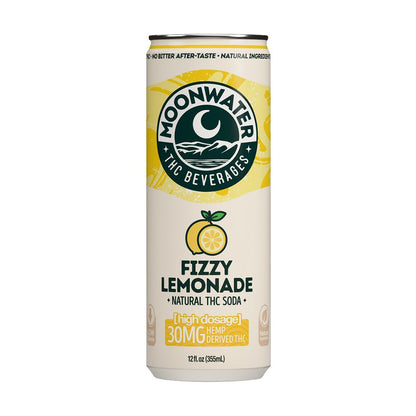 Moonwater Natural Hemp-Derived D9 THC Infused Soda | 12fl oz Can | 24ct Case