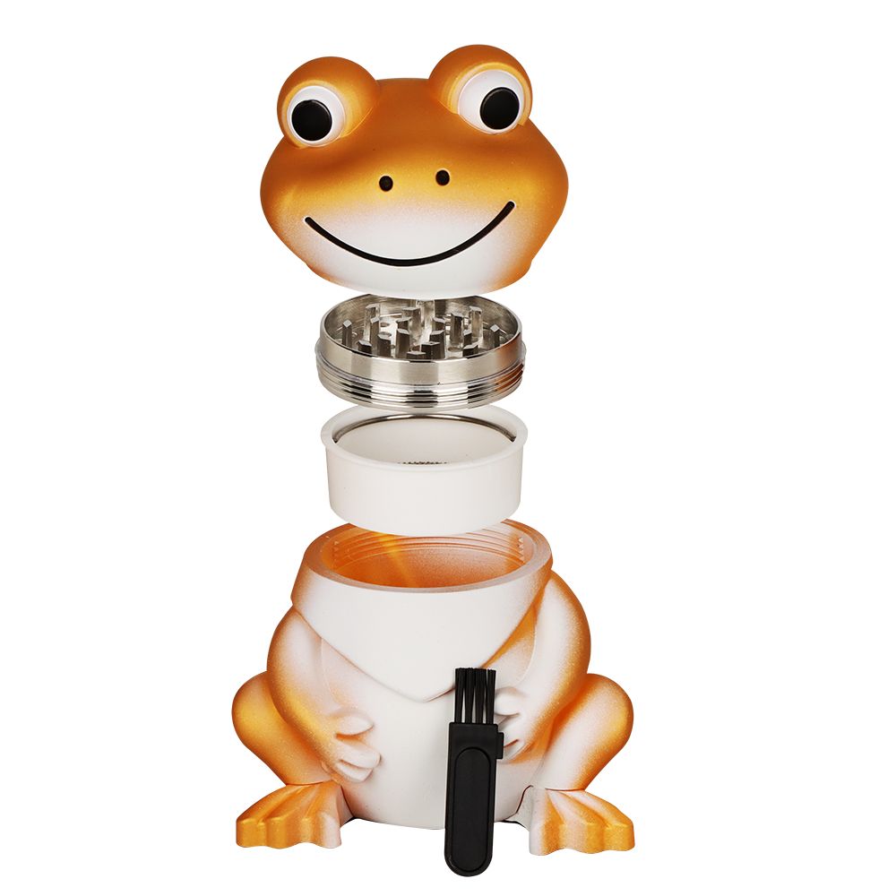 6CT DISPLAY - SeshGear Froggy Grinder - 4pc / 1.75" / Assorted Colors