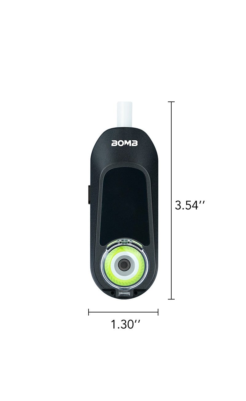 New Bomb × VapX Magic Bean Mobile Concentrate Vaporizer- Onyx Black
