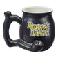 DOPE DAD ON BLACK CHUBBY PREMIUM ROAST & TOAST PIPE MUG