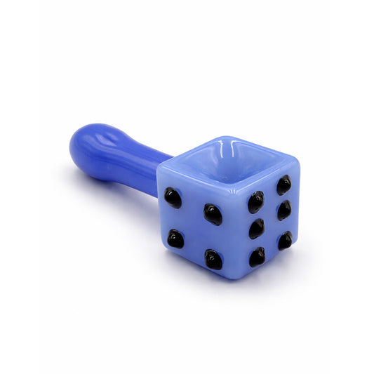 DICE DESIGN GLASS HAND PIPE