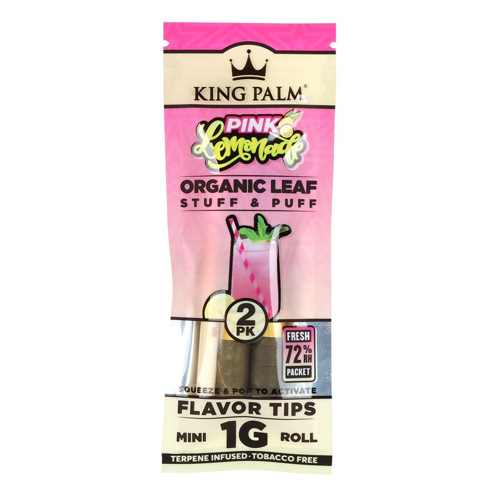 King Palm Hand-Rolled Leaf Wraps | Mini | 2pc | 10pk Display