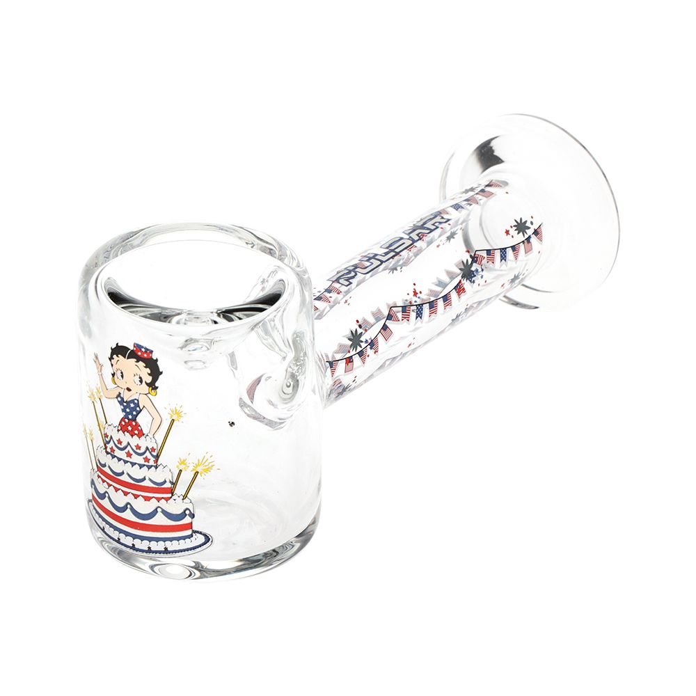 Pulsar Betty in Cake Glass Hand Pipe - 4.5"