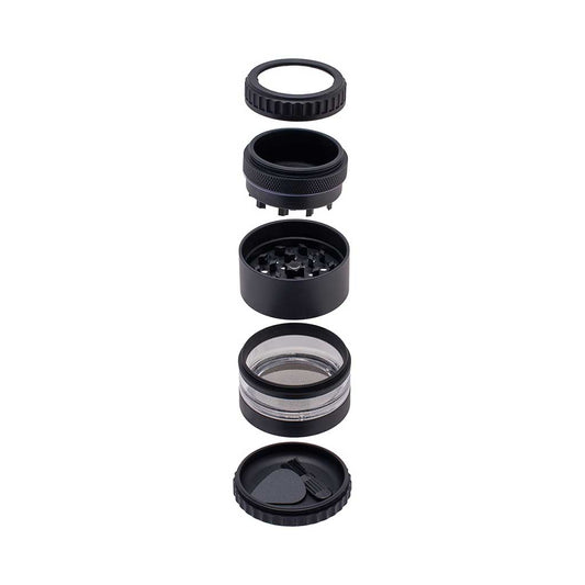 GRINDER WITH MAGNIFYING LID