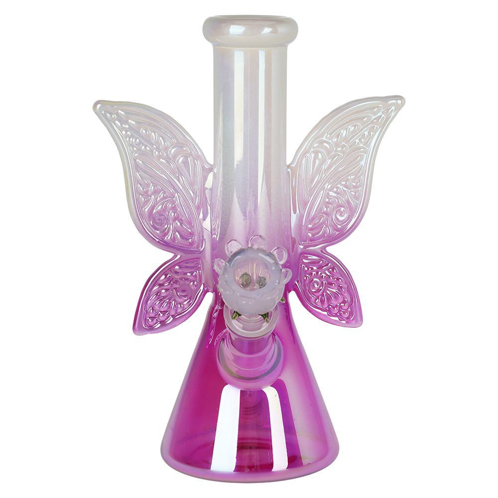 SeshGear Flowering Fairytales Beaker Glass Water Pipe - 8.75" / 14mm F