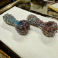 Ripkitty 5" Blue Spike Spoon Dry Herb Hand Pipe