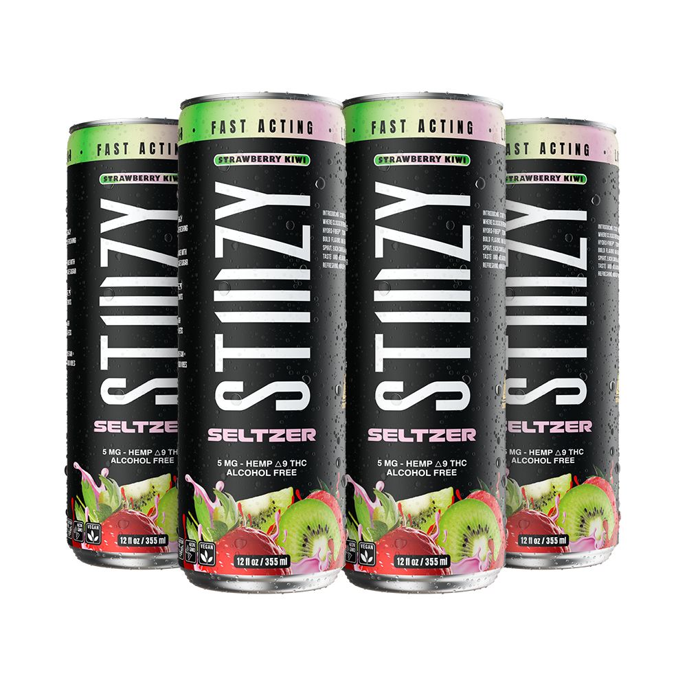 STIIIZY D9 Hemp Seltzer | 12oz | 5mg | 4ct Pack