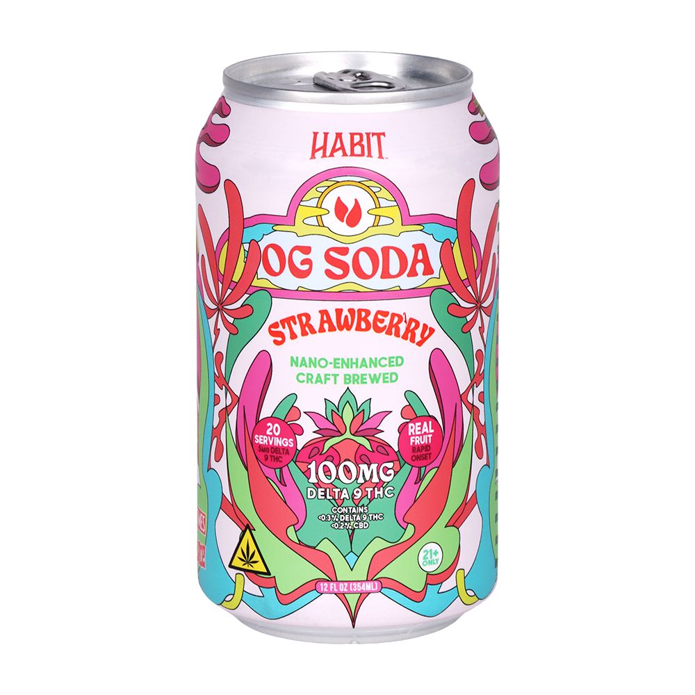 Habit D9 THC OG Soda | 12oz | 100mg | 6ct Pack