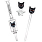 Pulsar Superstitious Kitty Glass Dab Rig Set - 8" / 14mm F