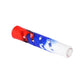10CT BUNDLE - Swirled Silicone Wrapped Glass Chillum - 3.5" / Assorted Colors