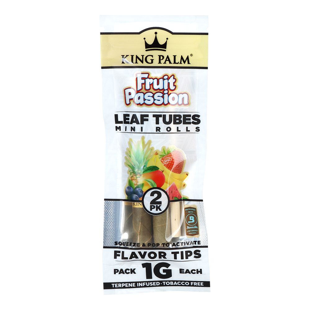King Palm Hand-Rolled Leaf Wraps | Mini | 2pc | 10pk Display