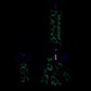 Pulsar Superstitious Kitty GLOW Glass Herb Pipe Duo - 9.75" / 14mm F