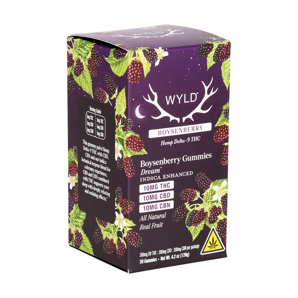 WYLD D9 Blend Gummies 3:1 D9, CBD, & CBN