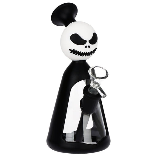 Nightmarish Silicone on Glass Water Pipe - 7.25" / 14mm F