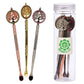 10CT JAR - SeshGear Tree of Life Metal Dab Tool - 4.5" / Assorted Colors